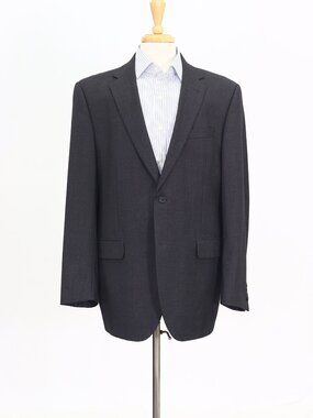 Coppley 44L Gray Blazer Sport Coat Jacket 2-Button Solid W984